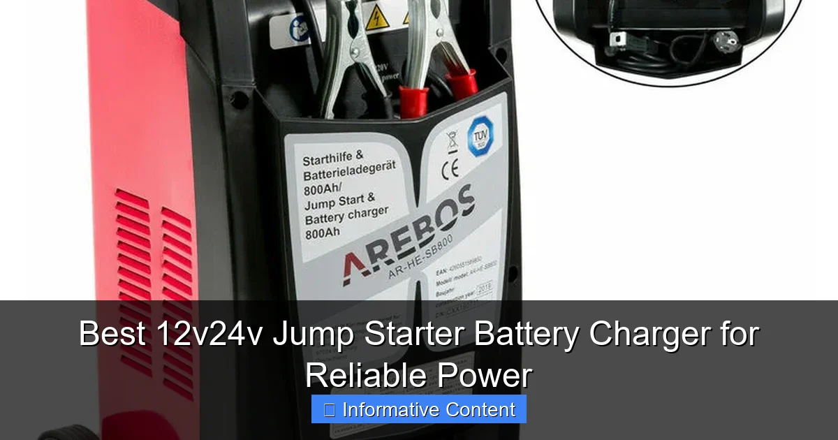 Best 12v24v Jump Starter Battery Charger for Reliable Power