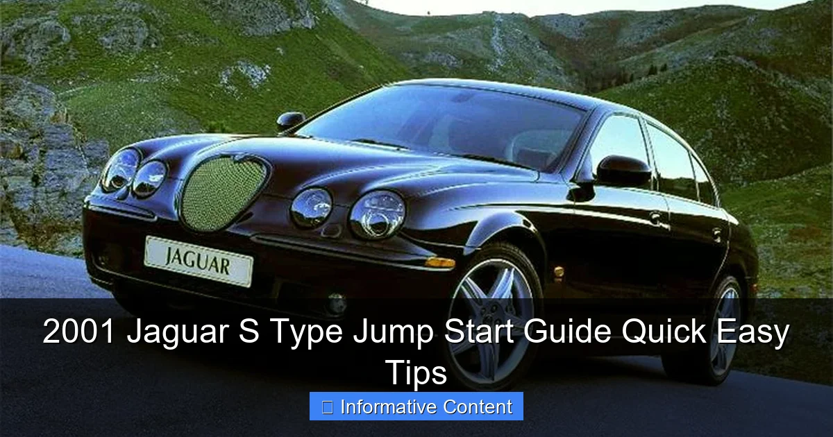 2001 Jaguar S Type Jump Start Guide Quick Easy Tips