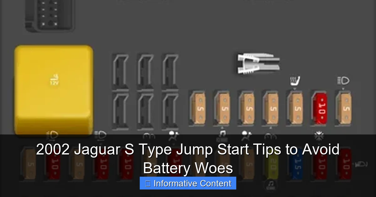 2002 Jaguar S Type Jump Start Tips to Avoid Battery Woes