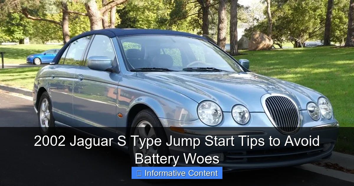 2002 Jaguar S Type Jump Start Tips to Avoid Battery Woes