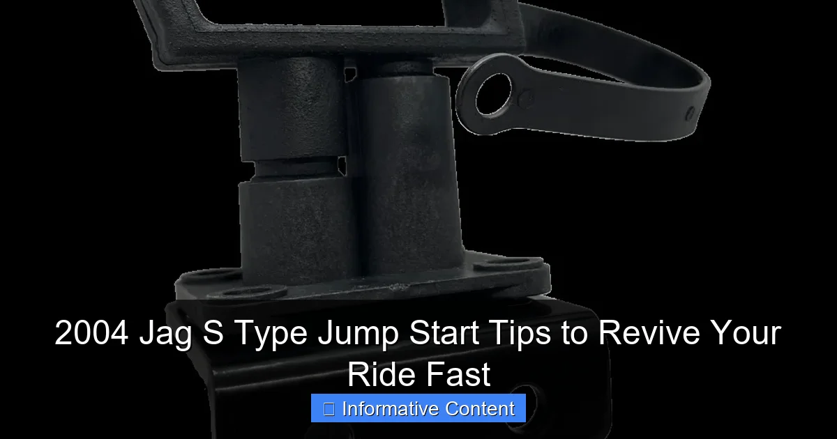 2004 Jag S Type Jump Start Tips to Revive Your Ride Fast