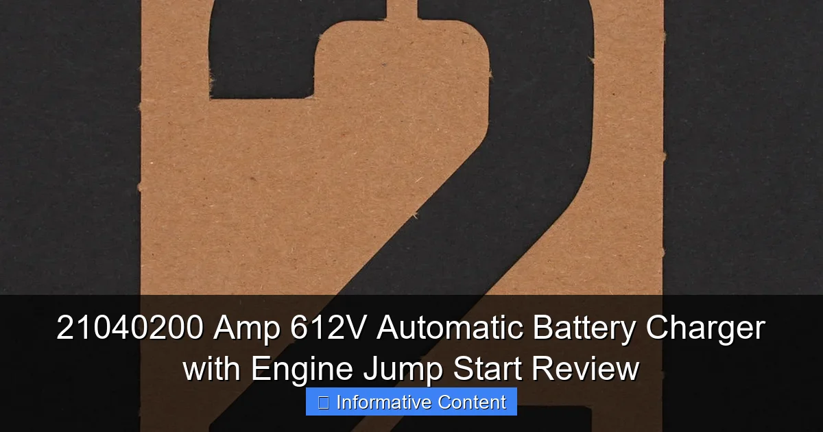 21040200 Amp 612V Automatic Battery Charger with Engine Jump Start Review