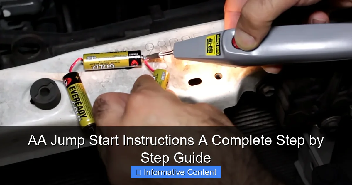AA Jump Start Instructions A Complete Step by Step Guide