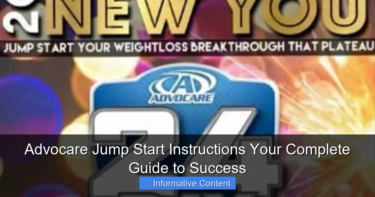 Advocare Jump Start Instructions Your Complete Guide to Success