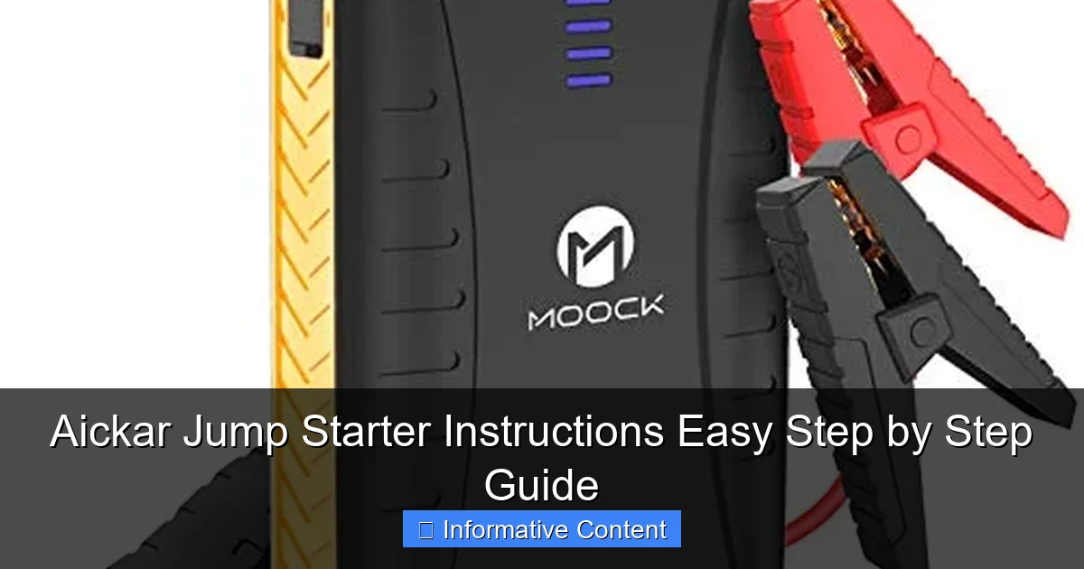 Aickar Jump Starter Instructions Easy Step by Step Guide