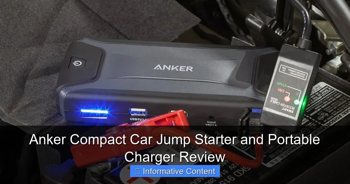 Anker Compact Car Jump Starter and Portable Charger Review