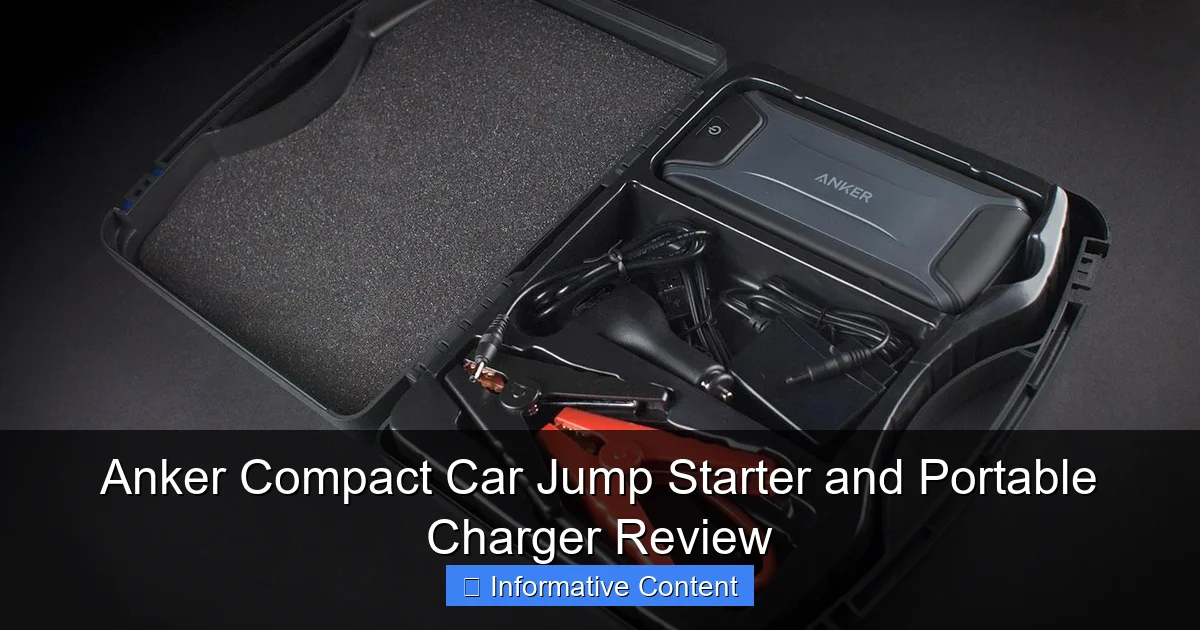 Anker Compact Car Jump Starter and Portable Charger Review