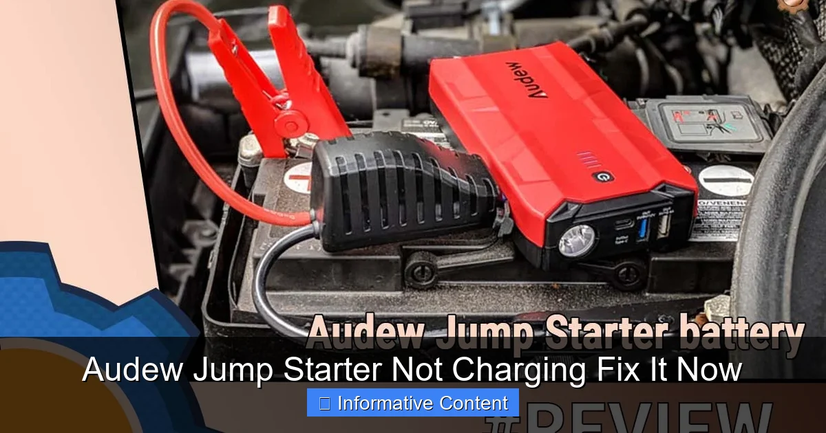 Audew Jump Starter Not Charging Fix It Now