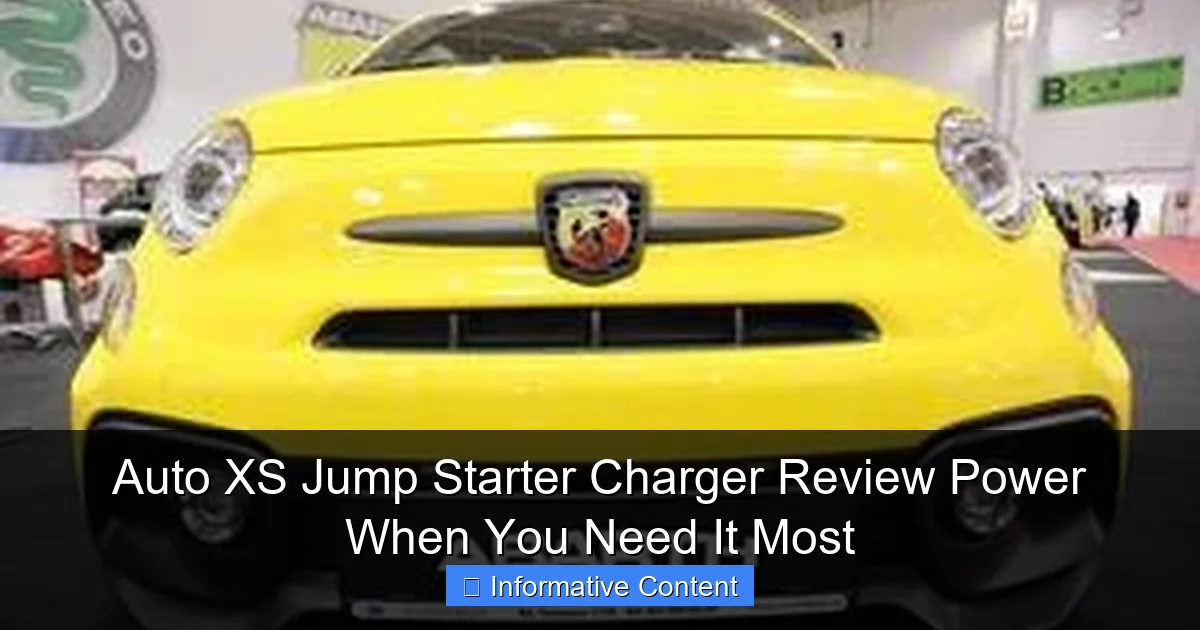 Auto XS Jump Starter Charger Review Power When You Need It Most