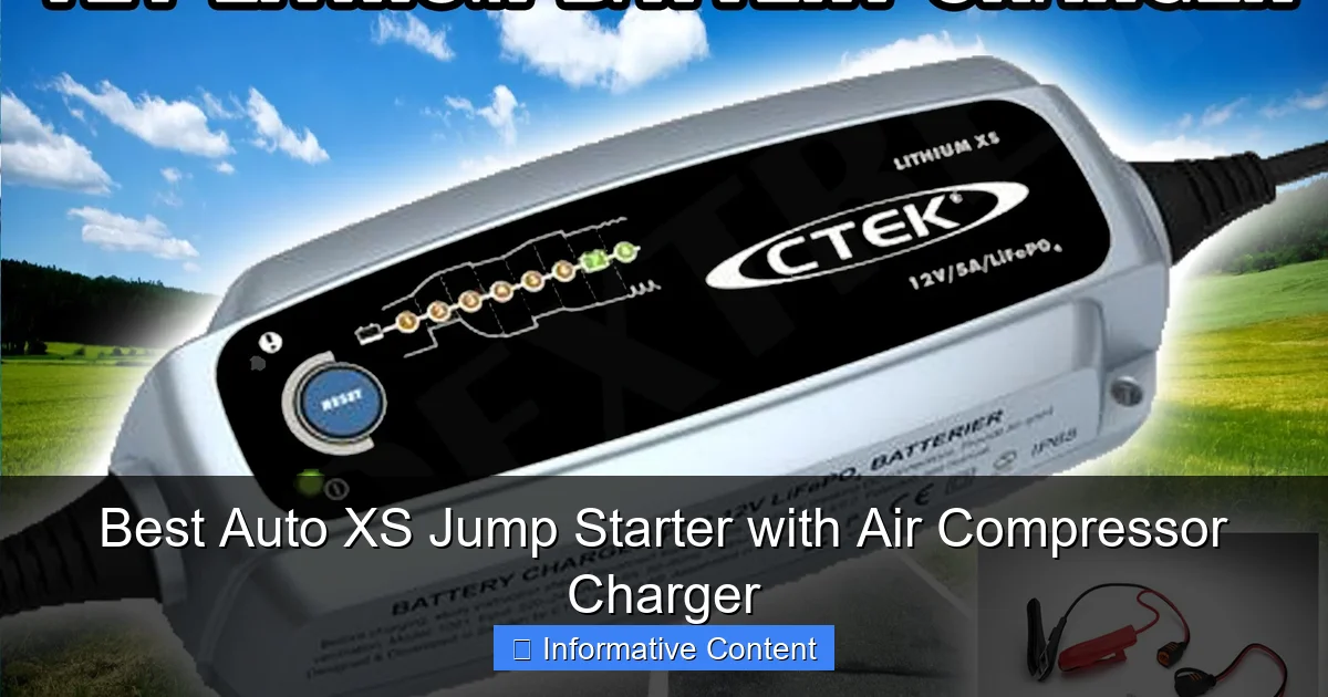 Best Auto XS Jump Starter with Air Compressor Charger