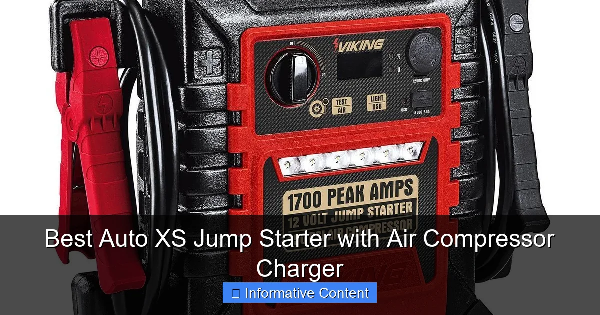 Best Auto XS Jump Starter with Air Compressor Charger