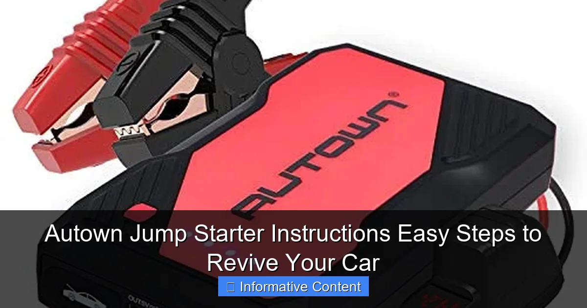 Autown Jump Starter Instructions Easy Steps to Revive Your Car