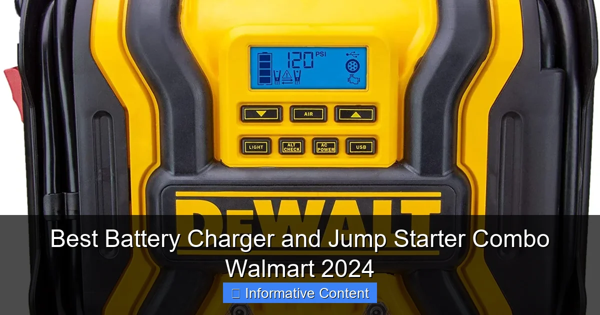 Best Battery Charger and Jump Starter Combo Walmart 2024