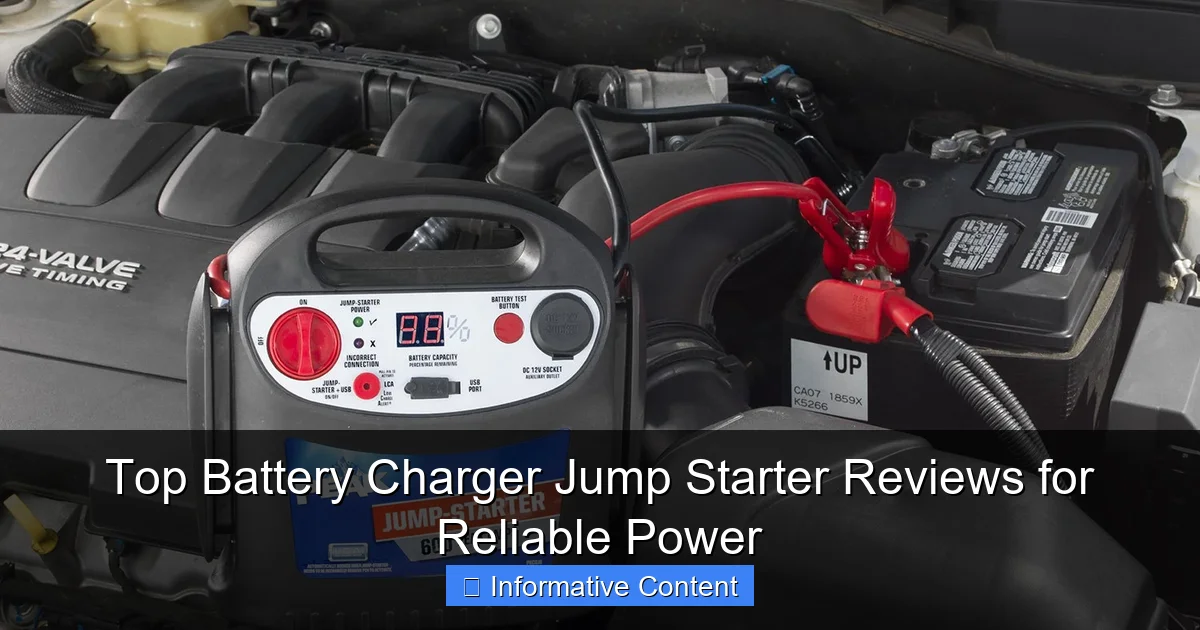 Top Battery Charger Jump Starter Reviews for Reliable Power