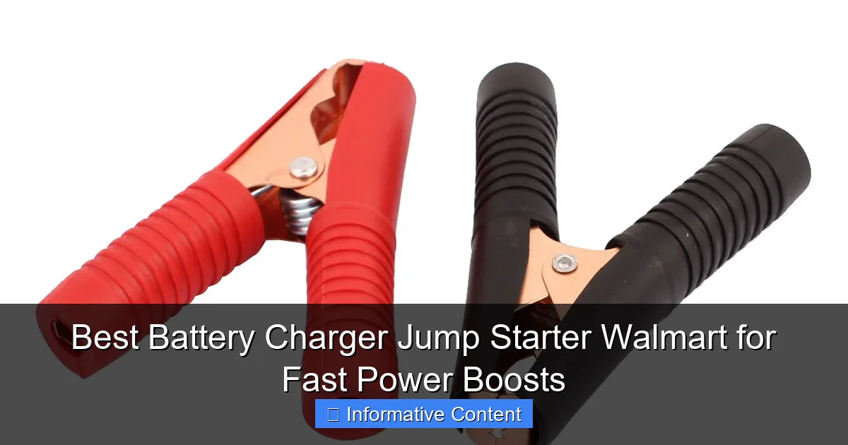 Best Battery Charger Jump Starter Walmart for Fast Power Boosts