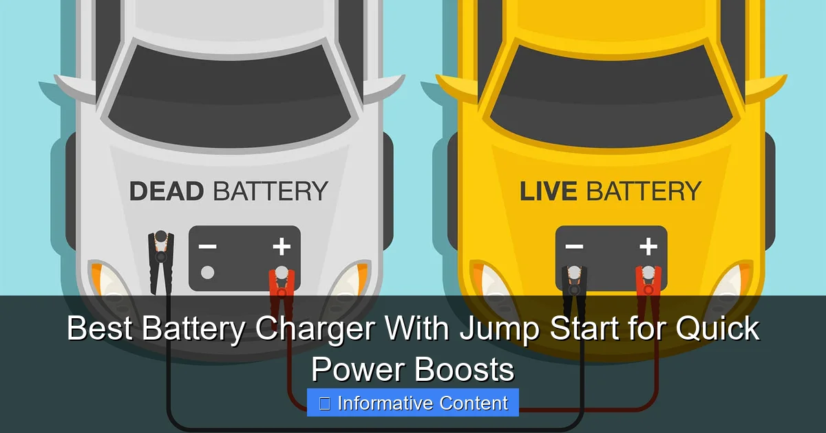 Best Battery Charger With Jump Start for Quick Power Boosts