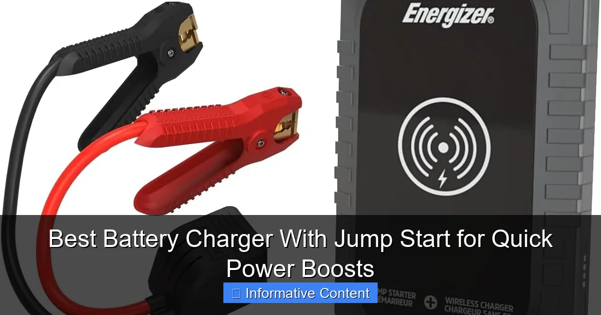 Best Battery Charger With Jump Start for Quick Power Boosts