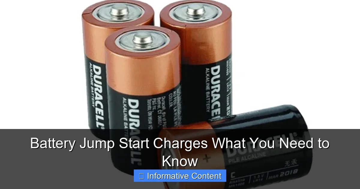 Battery Jump Start Charges What You Need to Know