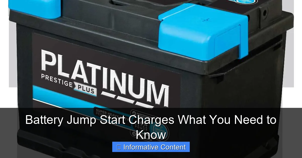 Battery Jump Start Charges What You Need to Know