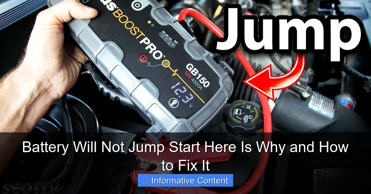 Battery Will Not Jump Start Here Is Why and How to Fix It