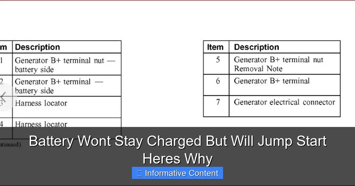 Battery Wont Stay Charged But Will Jump Start Heres Why