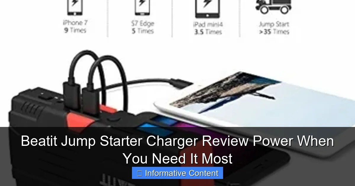 Beatit Jump Starter Charger Review Power When You Need It Most