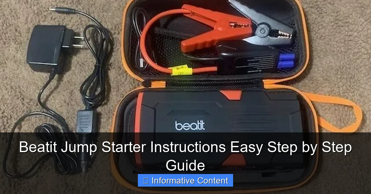 Beatit Jump Starter Instructions Easy Step by Step Guide