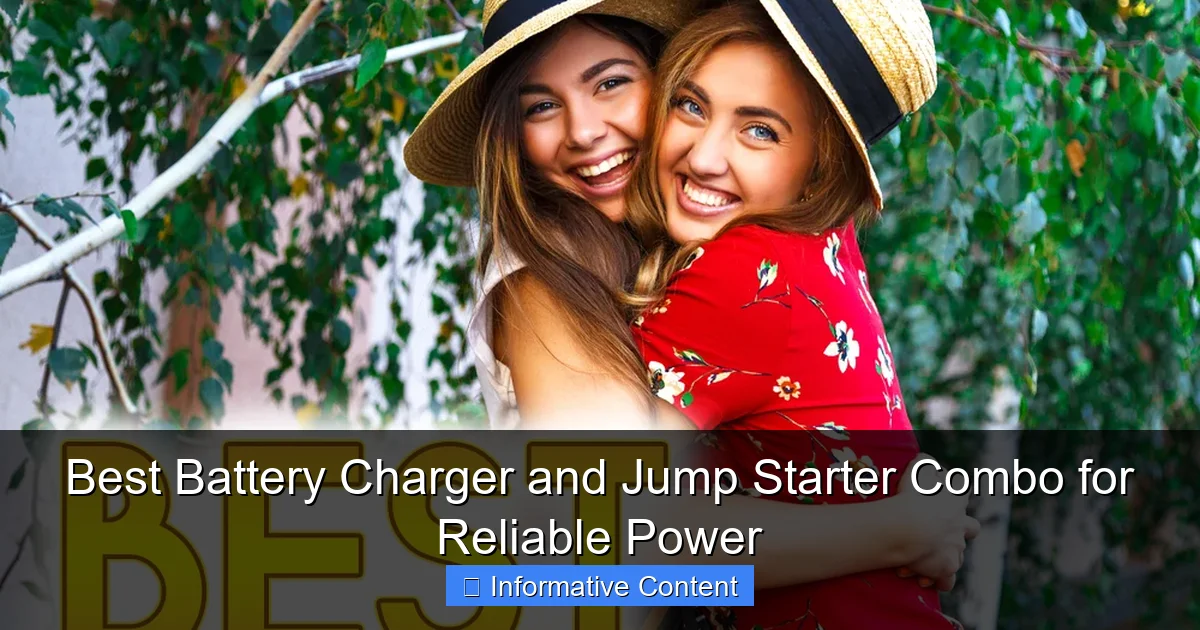 Best Battery Charger and Jump Starter Combo for Reliable Power