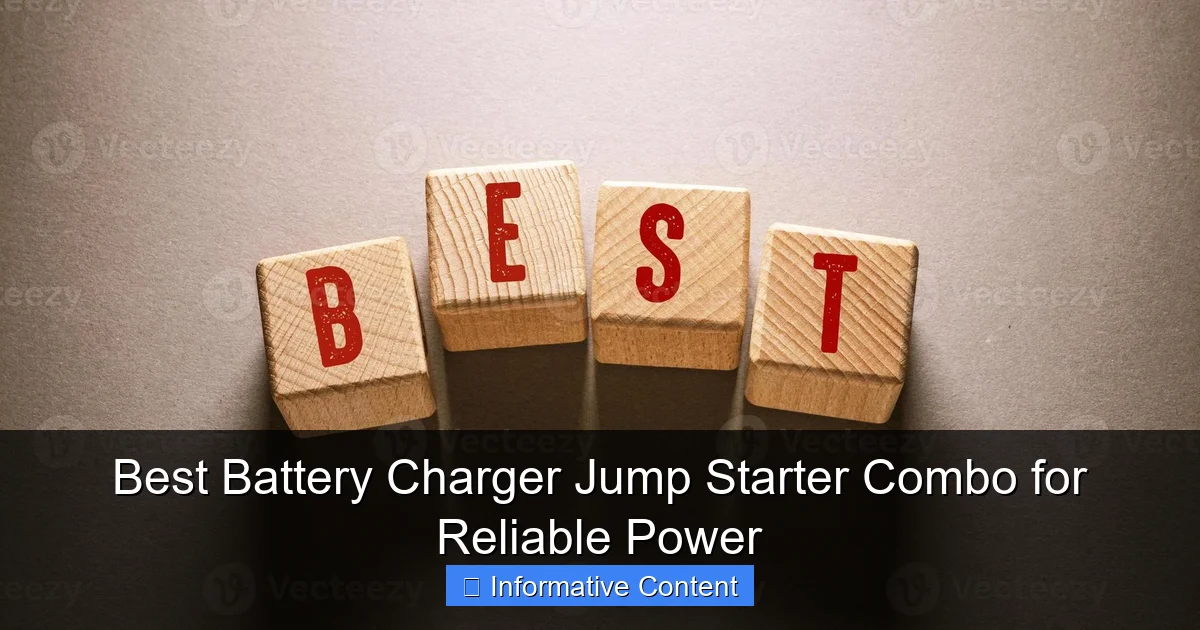 Best Battery Charger Jump Starter Combo for Reliable Power