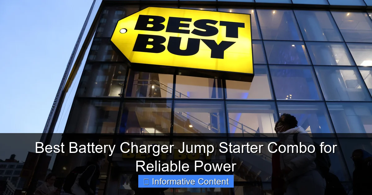 Best Battery Charger Jump Starter Combo for Reliable Power