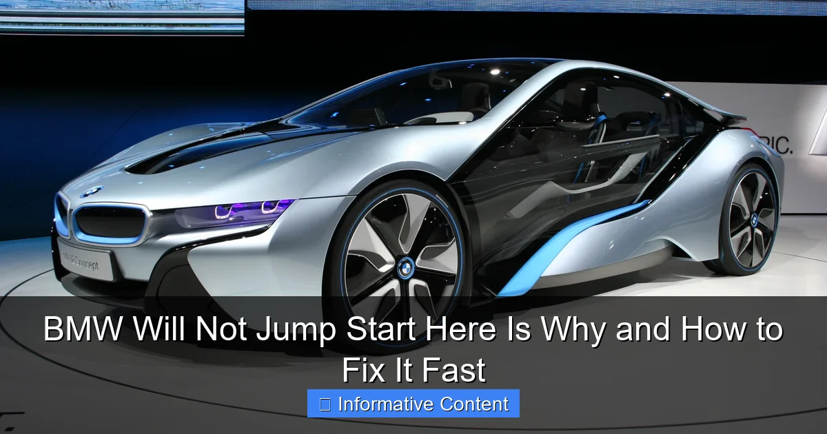 BMW Will Not Jump Start Here Is Why and How to Fix It Fast