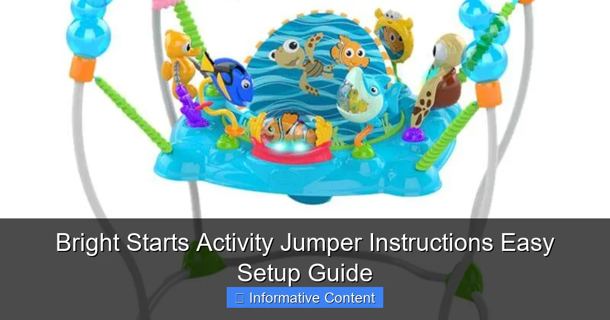 Bright Starts Activity Jumper Instructions Easy Setup Guide