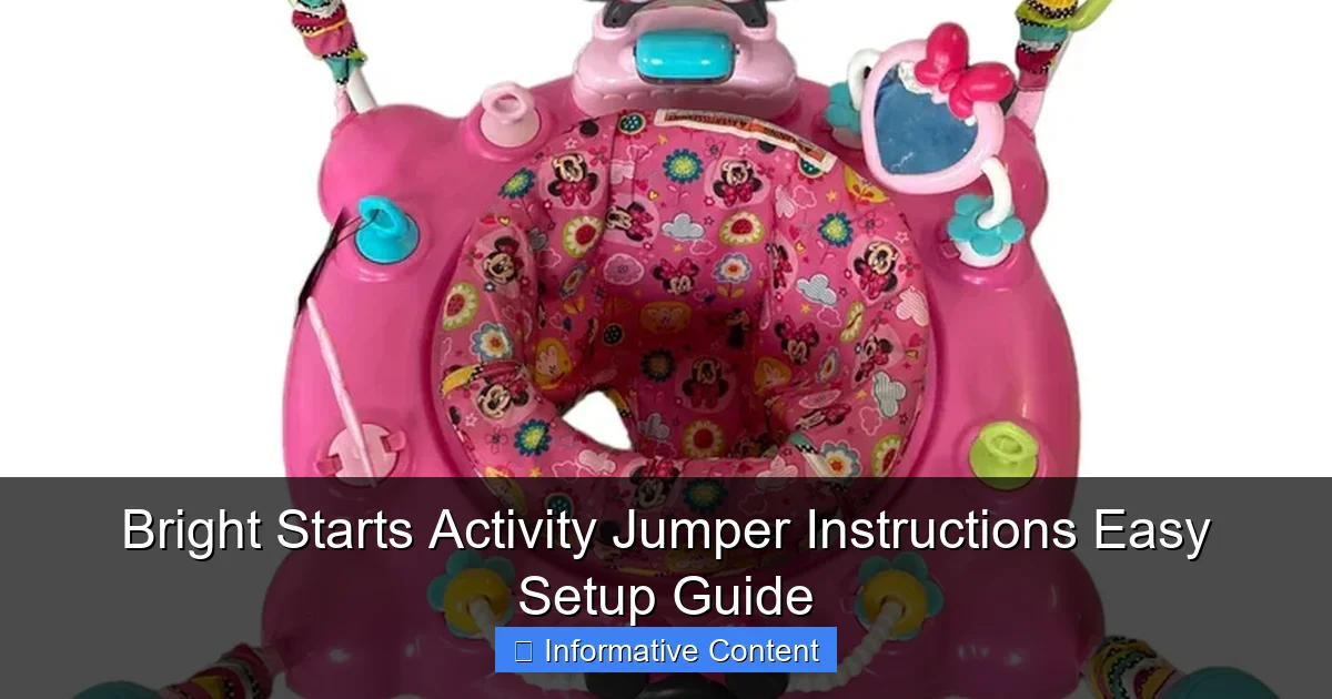 Bright Starts Activity Jumper Instructions Easy Setup Guide