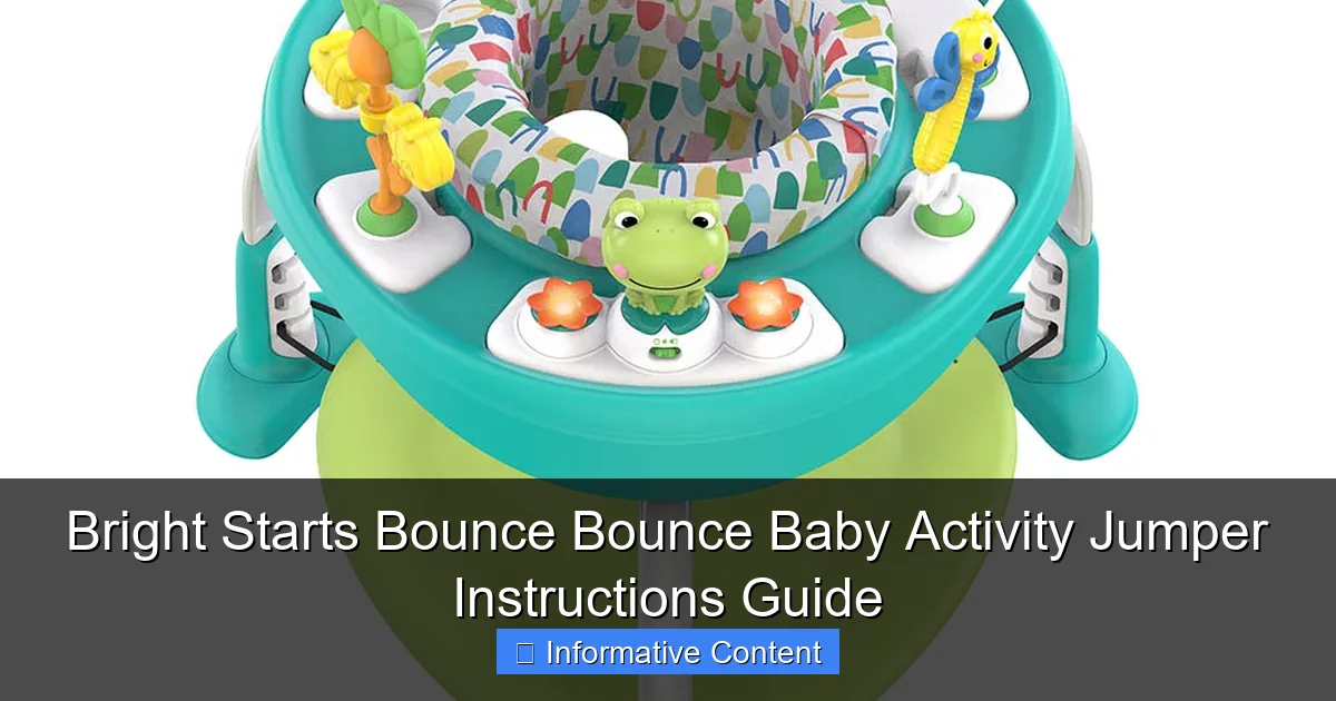 Bright Starts Bounce Bounce Baby Activity Jumper Instructions Guide