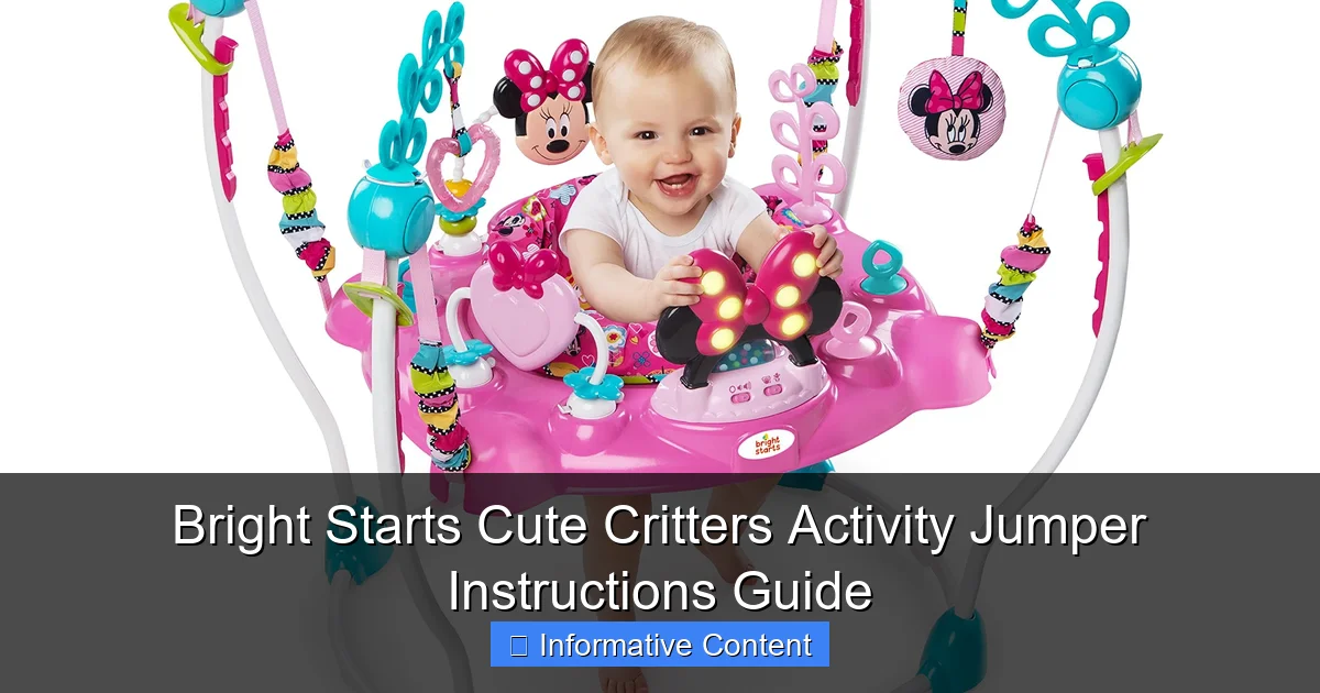 Bright Starts Cute Critters Activity Jumper Instructions Guide