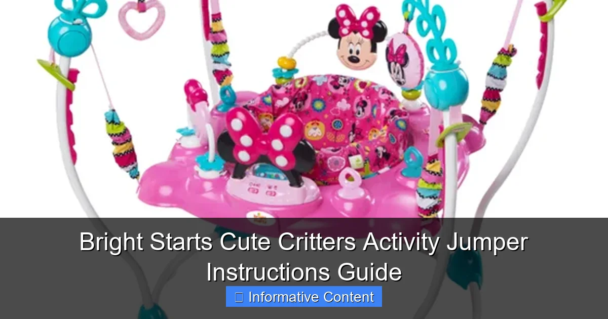 Bright Starts Cute Critters Activity Jumper Instructions Guide