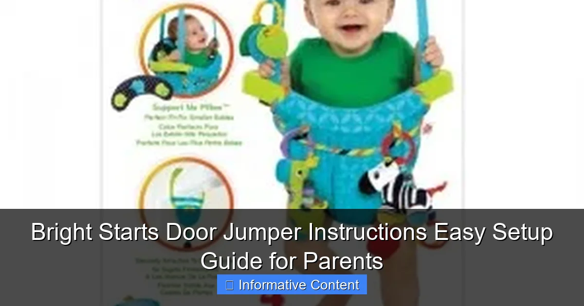 Bright Starts Door Jumper Instructions Easy Setup Guide for Parents