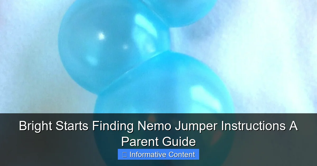 Bright Starts Finding Nemo Jumper Instructions A Parent Guide