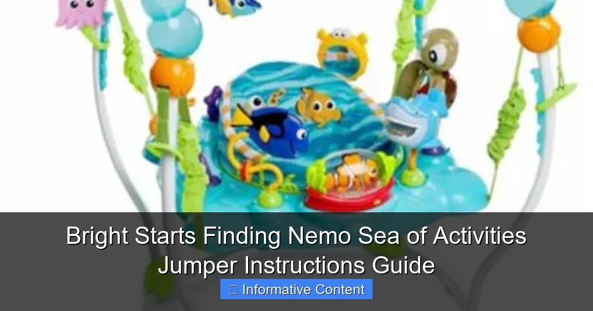 Bright Starts Finding Nemo Sea of Activities Jumper Instructions Guide