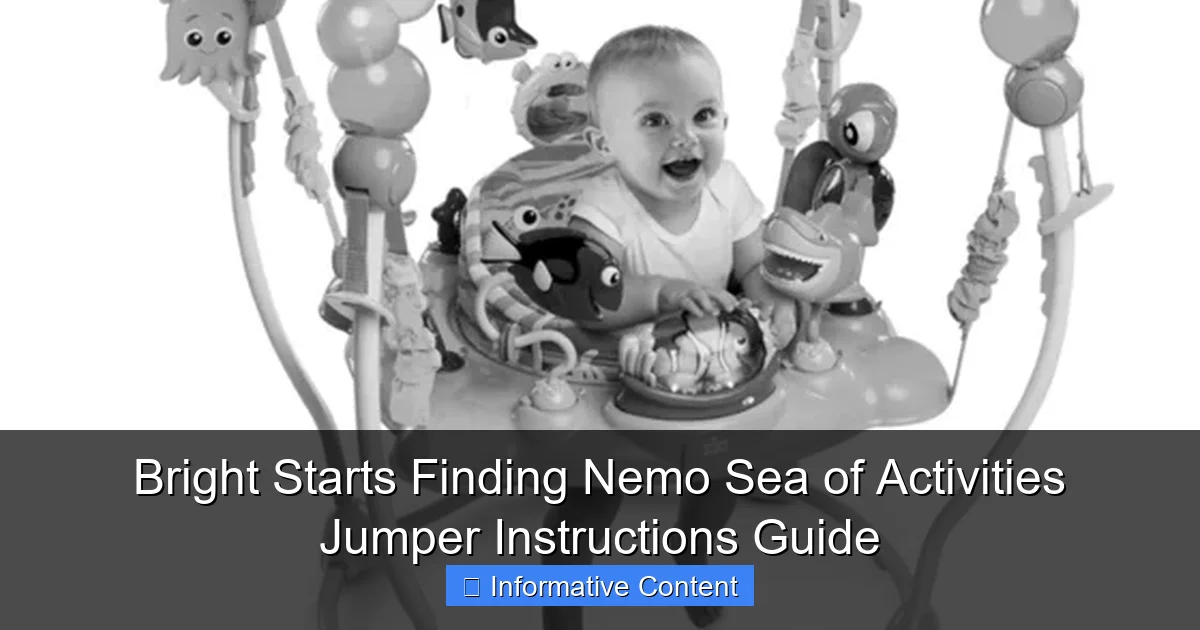 Bright Starts Finding Nemo Sea of Activities Jumper Instructions Guide