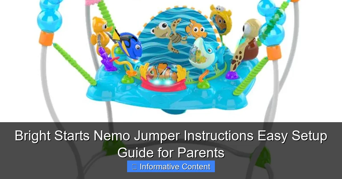 Bright Starts Nemo Jumper Instructions Easy Setup Guide for Parents