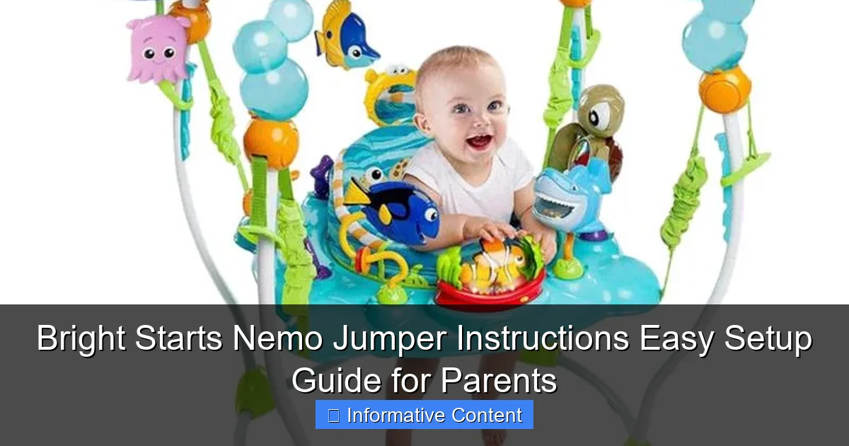 Bright Starts Nemo Jumper Instructions Easy Setup Guide for Parents