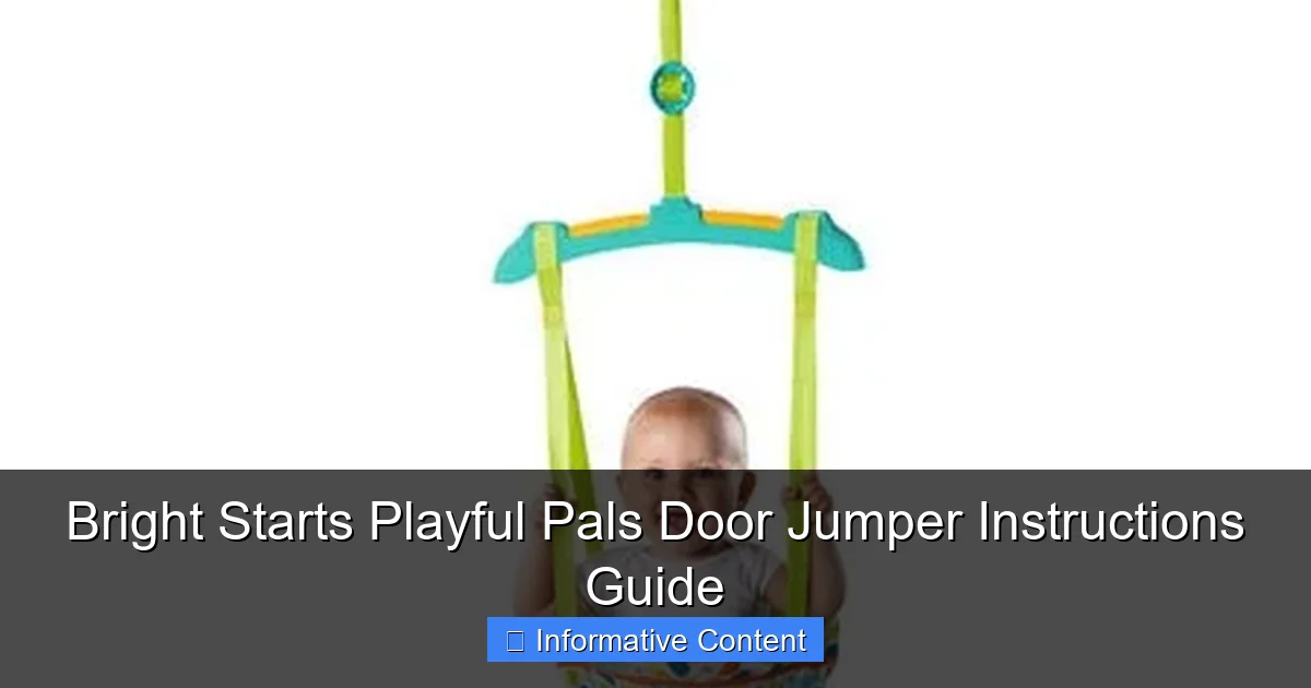 Bright Starts Playful Pals Door Jumper Instructions Guide