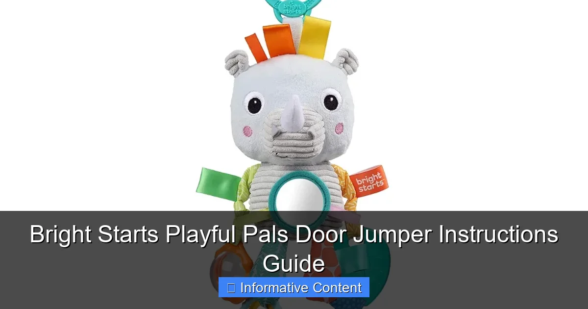 Bright Starts Playful Pals Door Jumper Instructions Guide