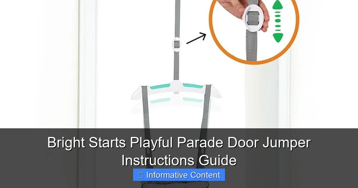 Bright Starts Playful Parade Door Jumper Instructions Guide
