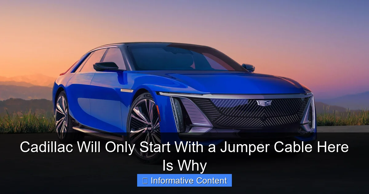 Cadillac Will Only Start With a Jumper Cable Here Is Why
