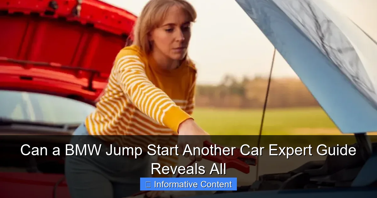 Can a BMW Jump Start Another Car Expert Guide Reveals All