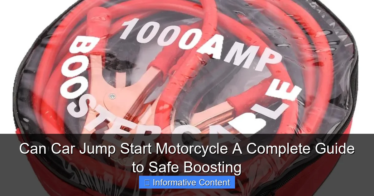 Can Car Jump Start Motorcycle A Complete Guide to Safe Boosting