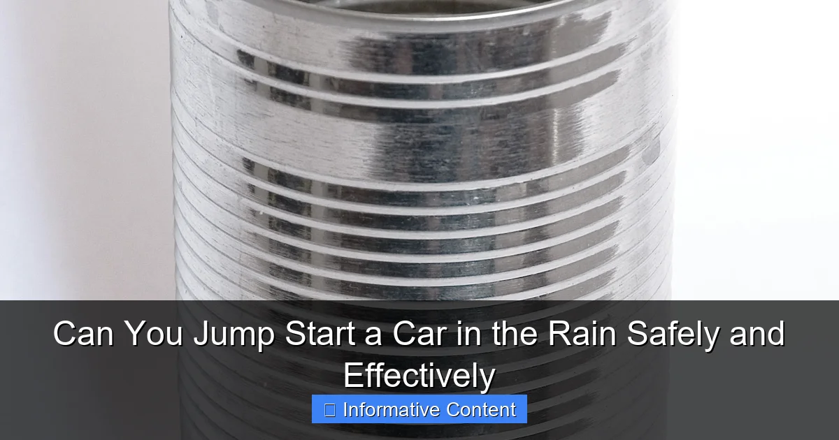 Can You Jump Start a Car in the Rain Safely and Effectively