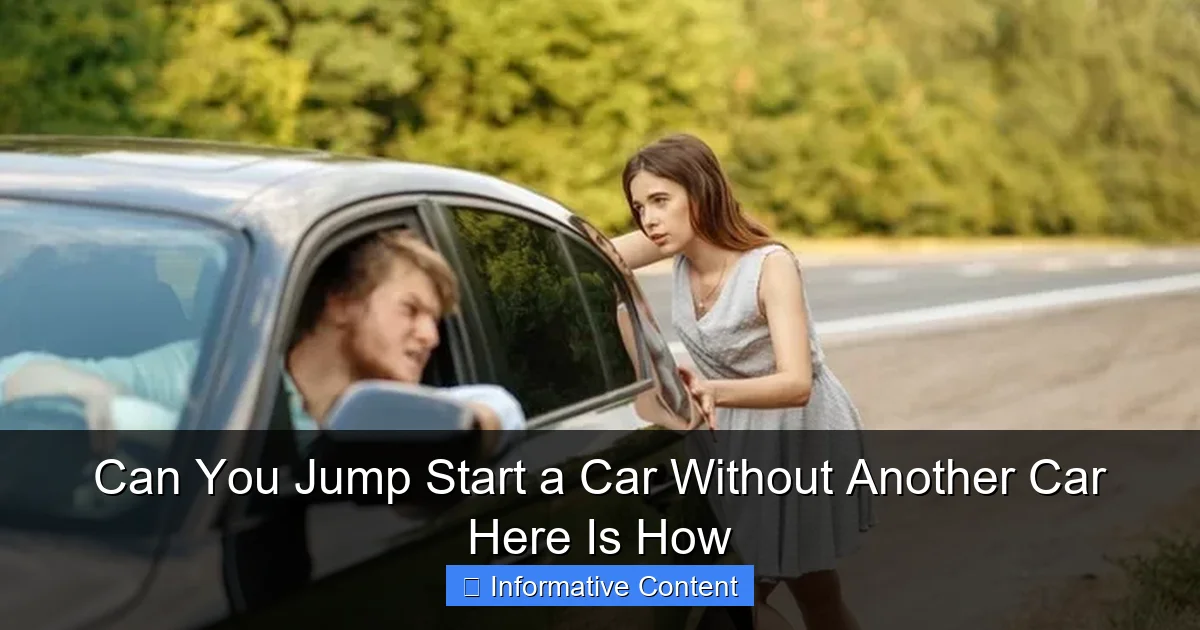 Can You Jump Start a Car Without Another Car Here Is How
